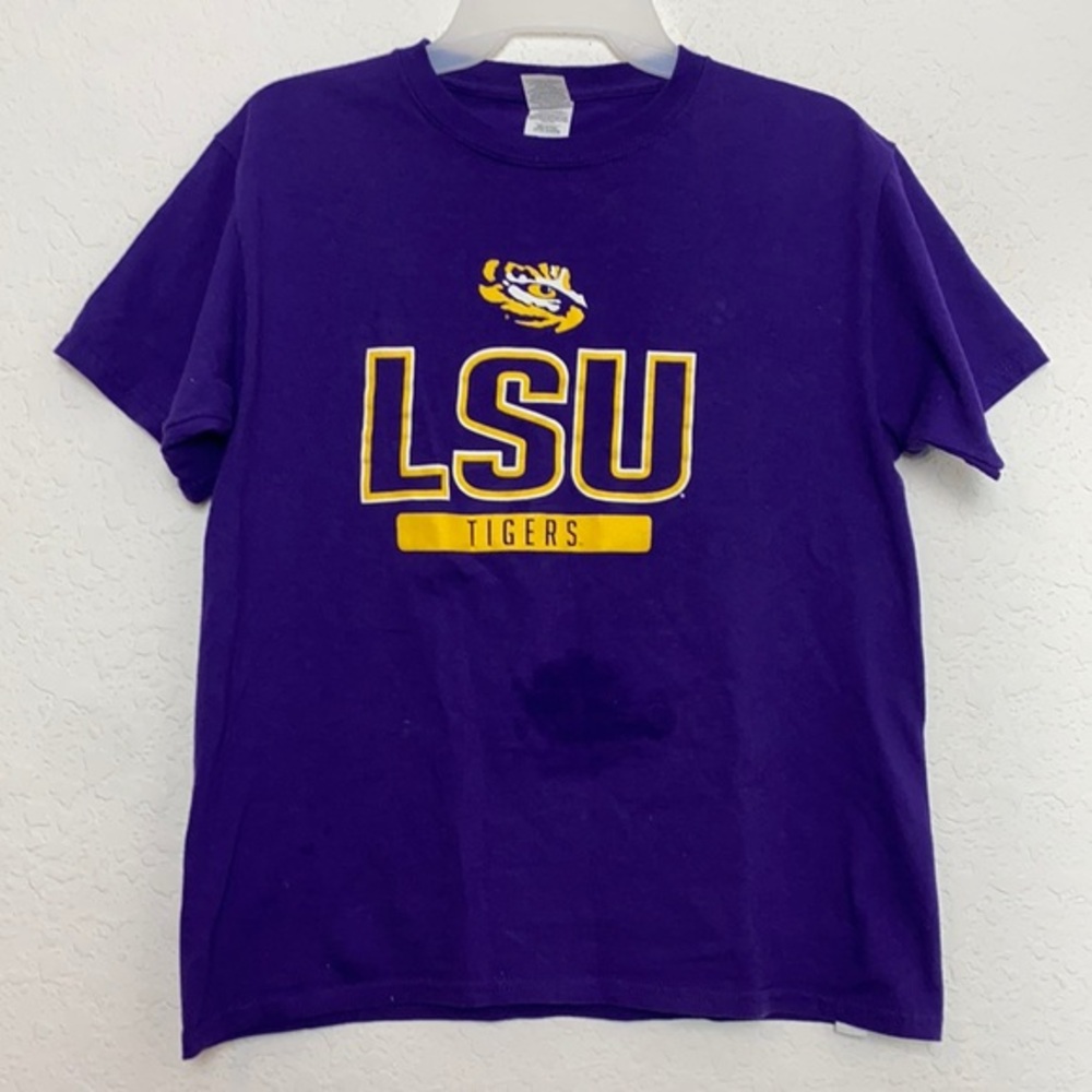 ✅Boys LSU Tigers College Shirt Size L